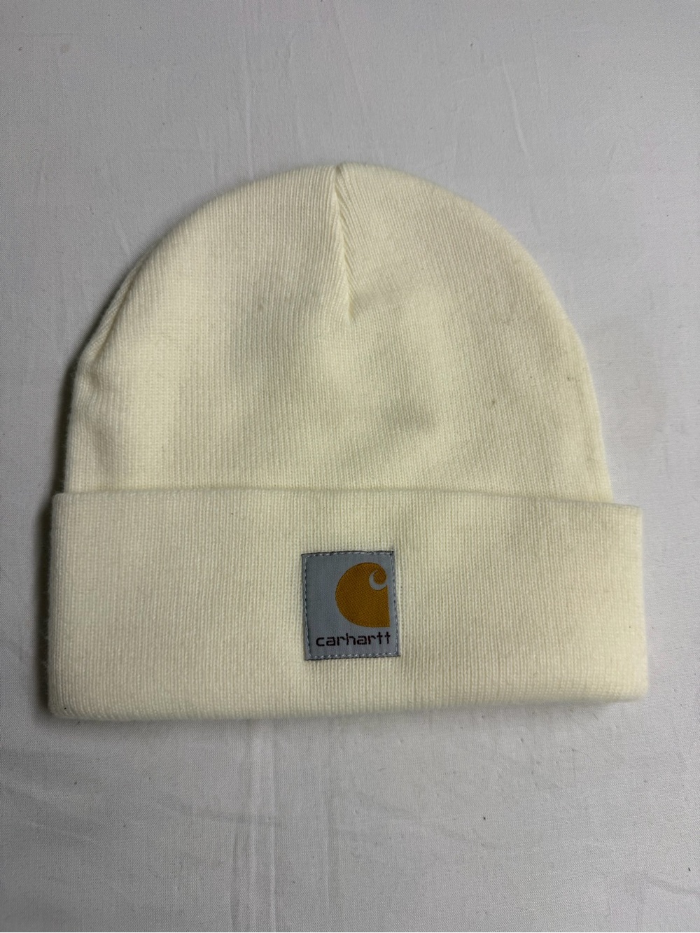 Carhartt Kids Ivory Beanie with Logo Patch